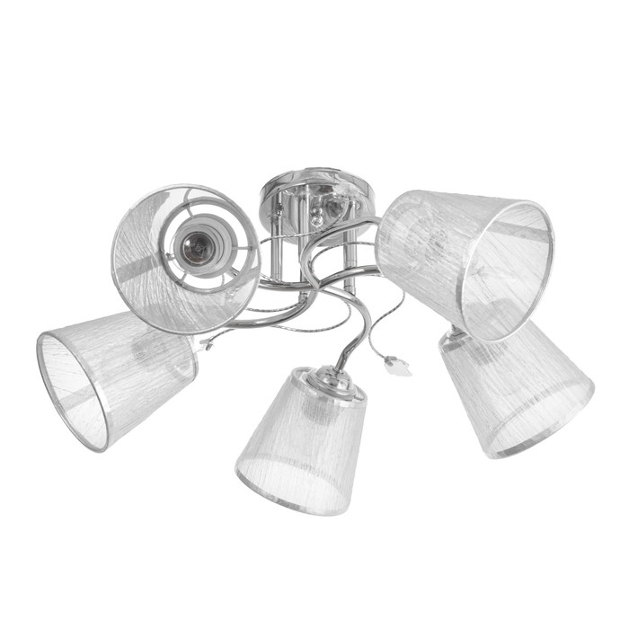 Люстра Люстра "Бетти" 5х40вт Е27 Хром 50х50х24см