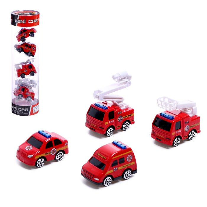 Набор металлических машин «Спецслужбы», 4 штуки, в колбе, МИКС Набор металлических машин «Спецслужбы», 4 штуки, в колбе, МИКС