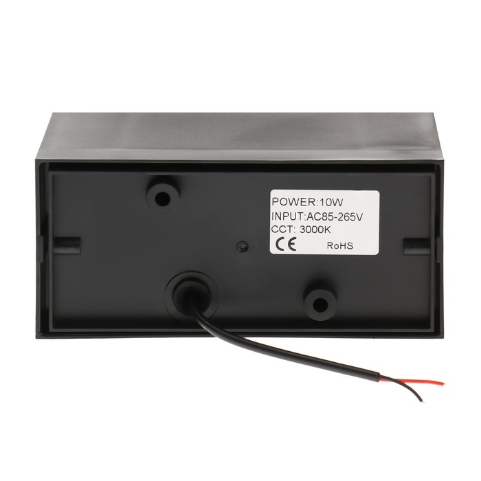 Светильник фасадный «Глайт», FSD-034, 10 Вт, 3000K, IP65, 220 В, пластик, черный Светильник фасадный «Глайт», FSD-034, 10 Вт, 3000K, IP65, 220 В, пластик, черный