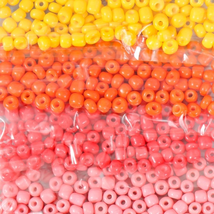 Бисер круглый 6/0  Бисер круглый 6/0 "Оттенки осени" 8 цветов х 10 гр 20х8 см