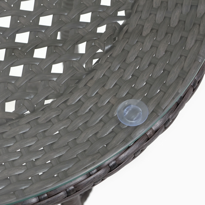 Набор садовой мебели "Ротанг" 3 предмета: стол + 2 кресла, венге