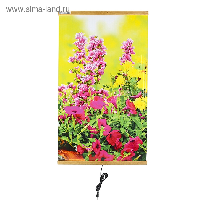 Обогреватель  Обогреватель "Домашний очаг" Цветы, инфракрасный, 500 Вт, 15 м²