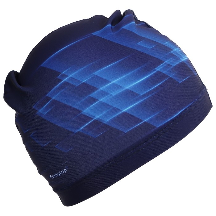 Шапочка для плавания взрослая ONLYTOP Dynamics, тканевая, обхват 54-60 см Шапочка для плавания взрослая ONLYTOP Dynamics, тканевая, обхват 54-60 см