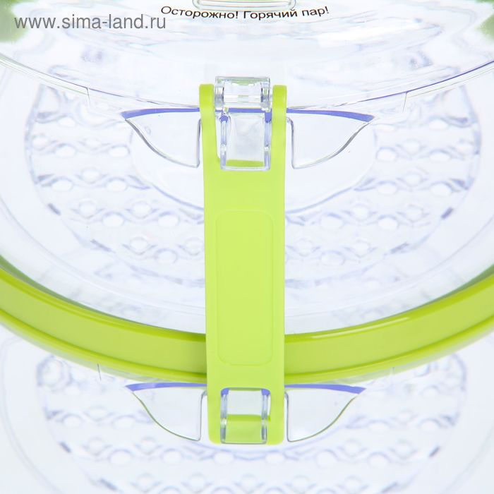 Пароварка Sakura SA-7213GR, электрическая, 500 Вт, 5 л, 2 яруса, бело-зеленый Пароварка Sakura SA-7213GR, электрическая, 500 Вт, 5 л, 2 яруса, бело-зеленый