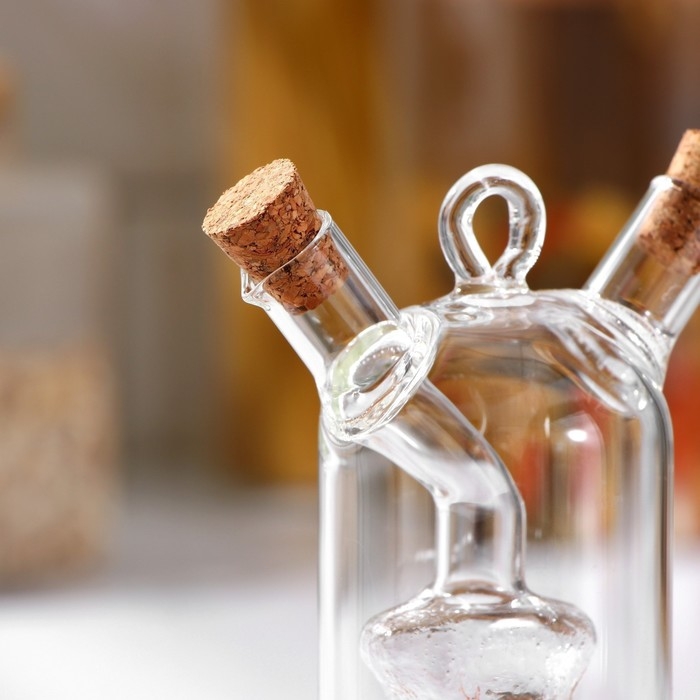 Бутыль стеклянная для соусов и масла 2 в 1 «Фьюжн. Звезда», 8×4,5×11 см Бутыль стеклянная для соусов и масла 2 в 1 «Фьюжн. Звезда», 8×4,5×11 см