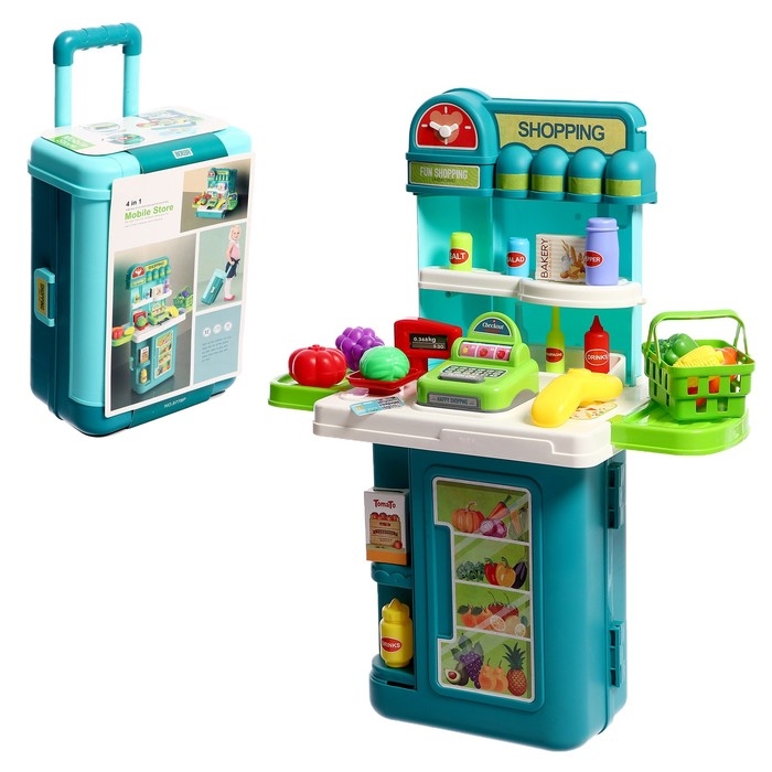 Игровой набор «Магазин» в чемоданчике, с аксессуарами Игровой набор «Магазин» в чемоданчике, с аксессуарами