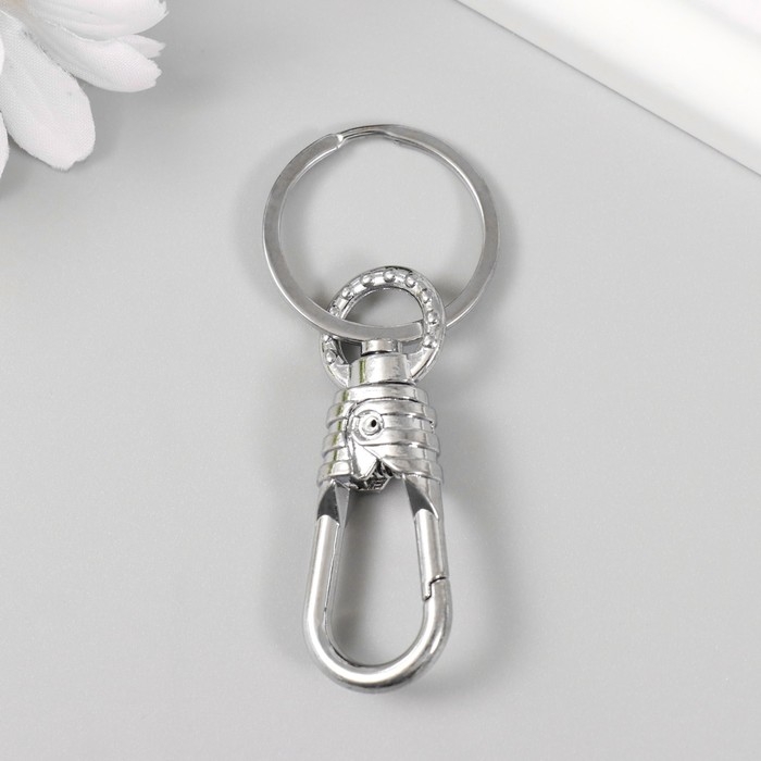 Брелок металл Брелок металл "Карабин с резьбой" 7х1,8 см