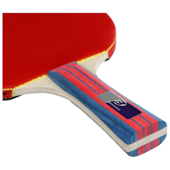 Ракетка для настольного тенниса BOSHIKA Control 9, для начинающих, губка 1,8 мм, коническая ручка Ракетка для настольного тенниса BOSHIKA Control 9, для начинающих, губка 1,8 мм, коническая ручка