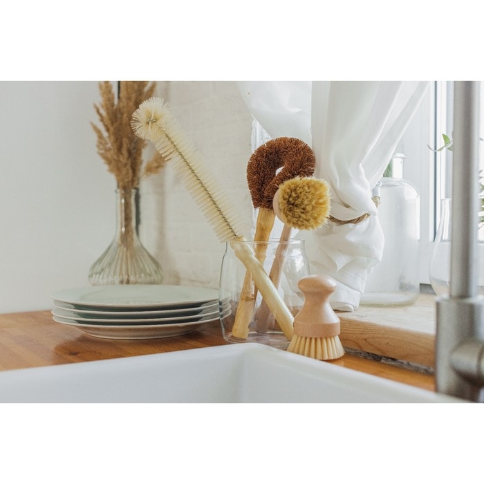 Щётка для посуды Доляна «Лотос», круглая, 22 см Щётка для посуды Доляна «Лотос», круглая, 22 см