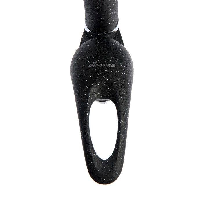 Смеситель для кухни Accoona A4040F, однорычажный, с гайкой, черный Смеситель для кухни Accoona A4040F, однорычажный, с гайкой, черный