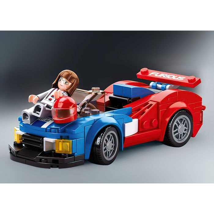 Конструктор гоночная машина Sluban Автоклуб, 164 детали, 6+ Конструктор гоночная машина Sluban Автоклуб, 164 детали, 6+