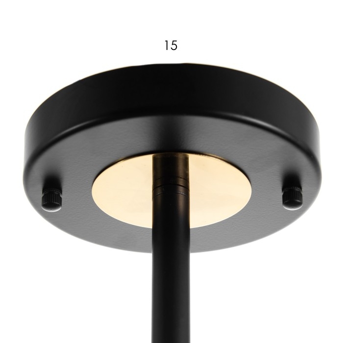 Люстра Люстра "Ласера" 8хLED 144Вт 3000-6000К черно-золотой 75х75х48 см BayerLux