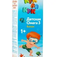 Детская Омега-3, &laquo;Кук Ля Кук&raquo;, со вкусом банана, 100 мл