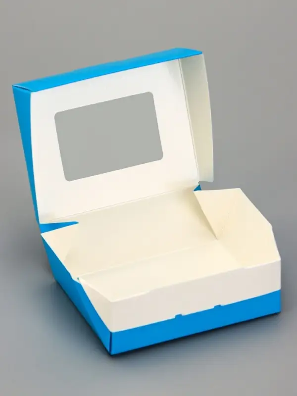 Контейнер на вынос, голубой, 10 х 8 х 3,5 см