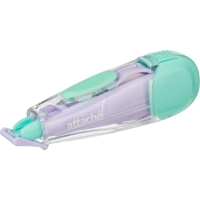 Корректирующая лента Attache Акварель,5мм x6м,рез.вставка,фиол-зел,блистер