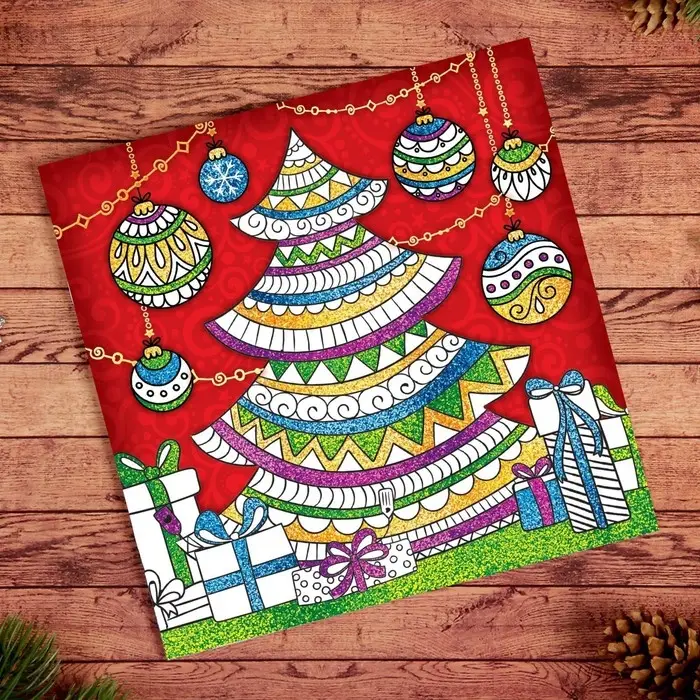 Новогодняя раскраска антистресс. Альбом «Зимняя сказка», 20 стр Новогодняя раскраска антистресс. Альбом «Зимняя сказка», 20 стр