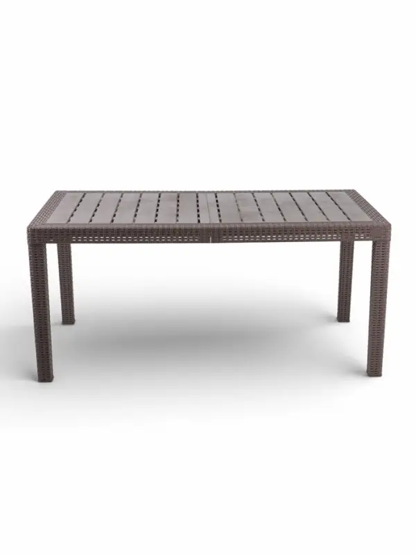 Стол садовый Rattan, 153.2&times;78.9&times;70.1 см, пластиковый, цвет тёплый орех