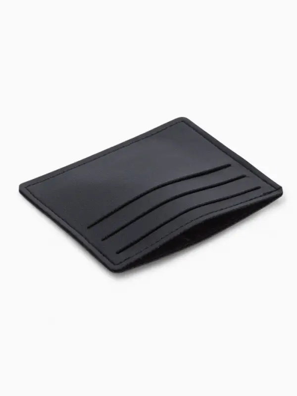 Картхолдер, на 6 карт, отделение для купюр, чёрный