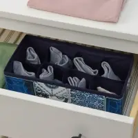 Органайзер для хранения белья Доляна &laquo;Мозаика&raquo;, 8 ячеек, 28&times;14&times;10 см, синий