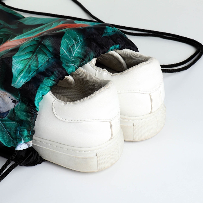 Мешок для обуви на шнурке, цвет зелёный Мешок для обуви на шнурке, цвет зелёный