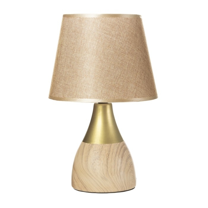 Настольная лампа Настольная лампа "Вуд" E14 40 Вт коричневый 20х20х31 см RISALUX