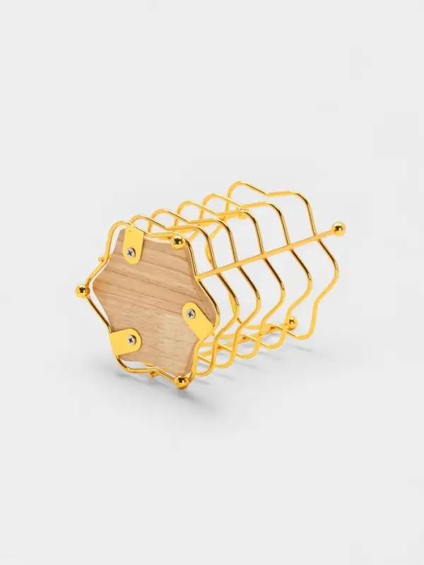 Сушилка для столовых приборов Сушилка для столовых приборов "Старлайт" 11*11*15,5 см, цвет золотой