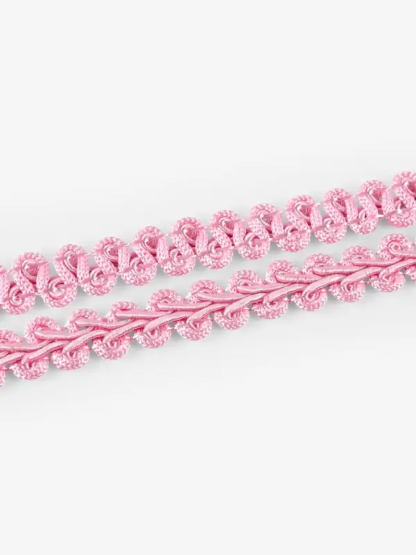 Тесьма декоративная &laquo;Шанель&raquo;, 12 мм, 10&plusmn;1 м, розовая