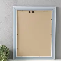 Фоторамка для фото 30х40 см "Luxe Elegance" пластик, серо-голубой, (пластик экран)