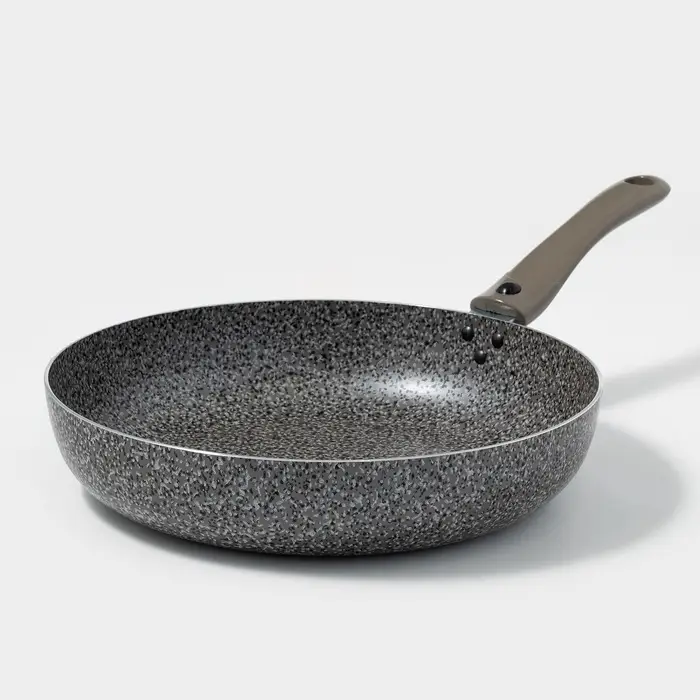 Сковорода Onyx, d=28 см, съёмная ручка, стеклянная крышка, антипригарное покрытие, алюминий, серая