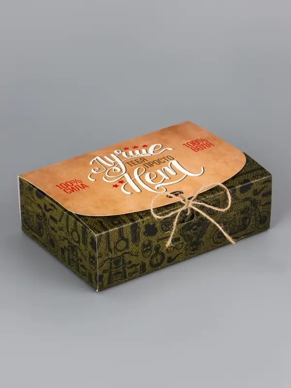 Подарочная коробка сборная &laquo;Мужская&raquo;, 16.5&times;11, 5&times;5 см