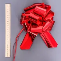 Подарочный Бант - шар №5, красный, для упаковки подарков