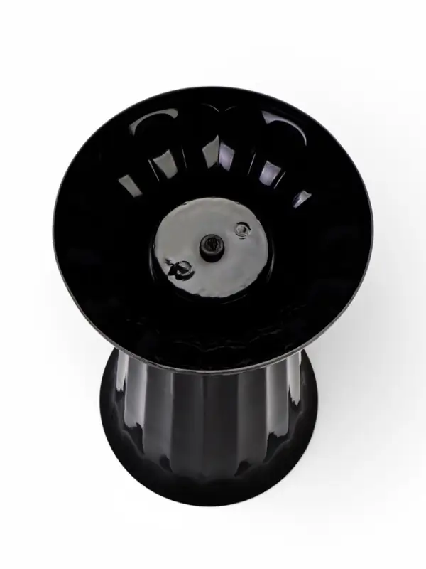 Ваза для цветов, 17 л, d=29 см, h=52 см, пластиковая, чёрная