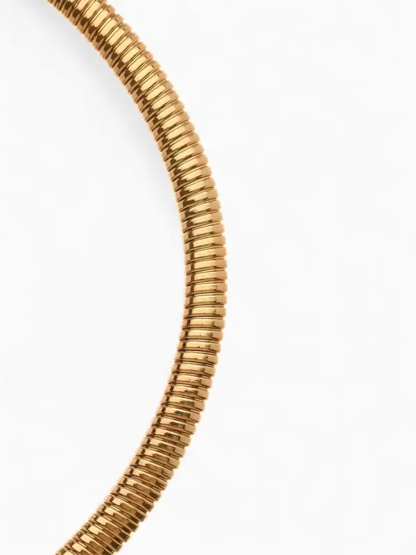 Чокер &laquo;Рельеф&raquo;, узкий, 1 см, цвет золото, 47.5 см