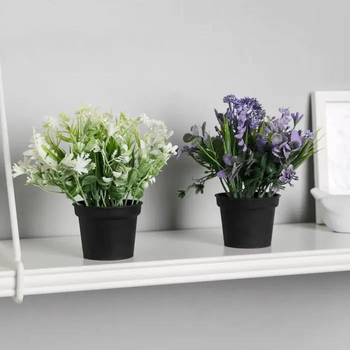 Искусственный цветок в горшке &laquo;Скабиоза&raquo;, 7&times;14 см, МИКС