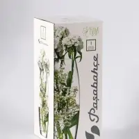 Ваза &laquo;Креман&raquo; овал, шоколад, h=26 см, стекло, светло-коричневая