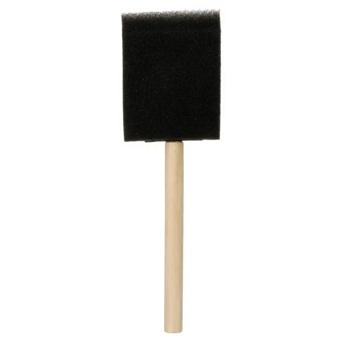 Кисть Кисть "Спонж" плоская d - 60 мм, деревянная ручка, в пакете