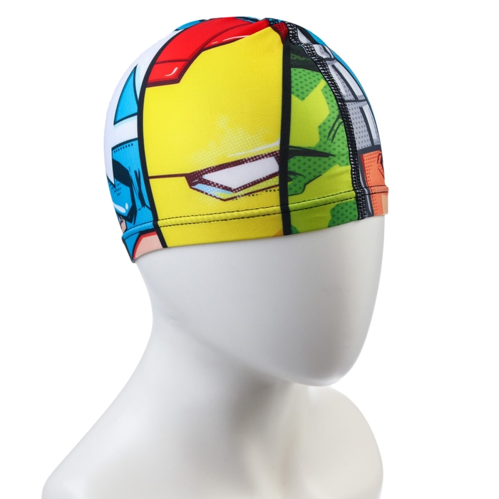 Шапочка для плавания «Мстители», обхват головы 46-50 см.
