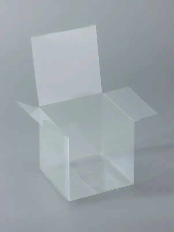Складная прозрачная коробка из PVC, для упаковки подарков, 8&times;8&times;8 см