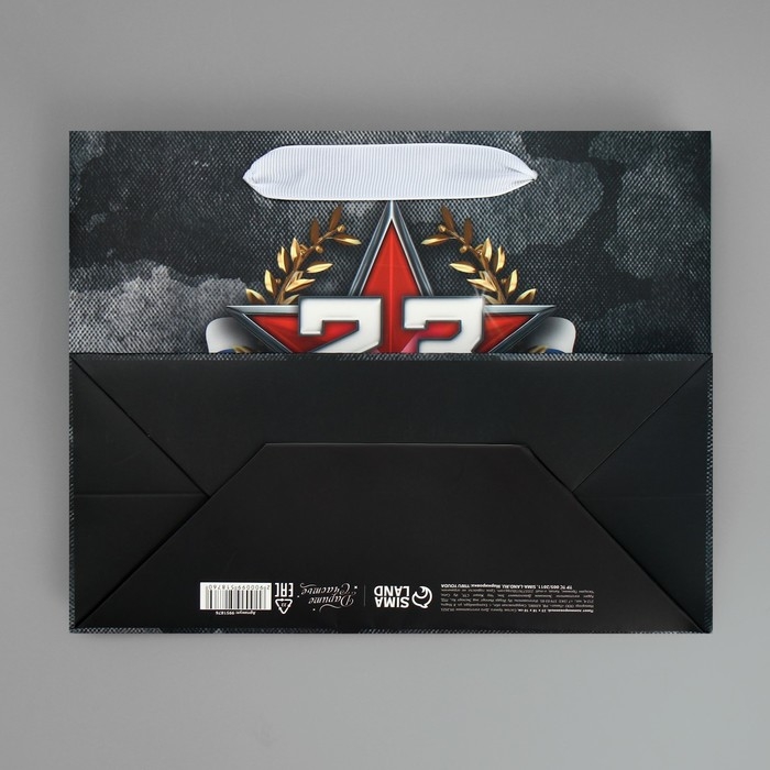 Пакет подарочный ламинированный вертикальный, упаковка, «23 февраля», MS 23 х 18 х 10 см Пакет подарочный ламинированный вертикальный, упаковка, «23 февраля», MS 23 х 18 х 10 см