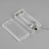 Гирлянда &laquo;Нить&raquo; 2 м с насадками &laquo;Синий фонарик&raquo;, IP20, прозрачная нить, 10 LED, от батареек АА&times;2, свечение тёплое белое