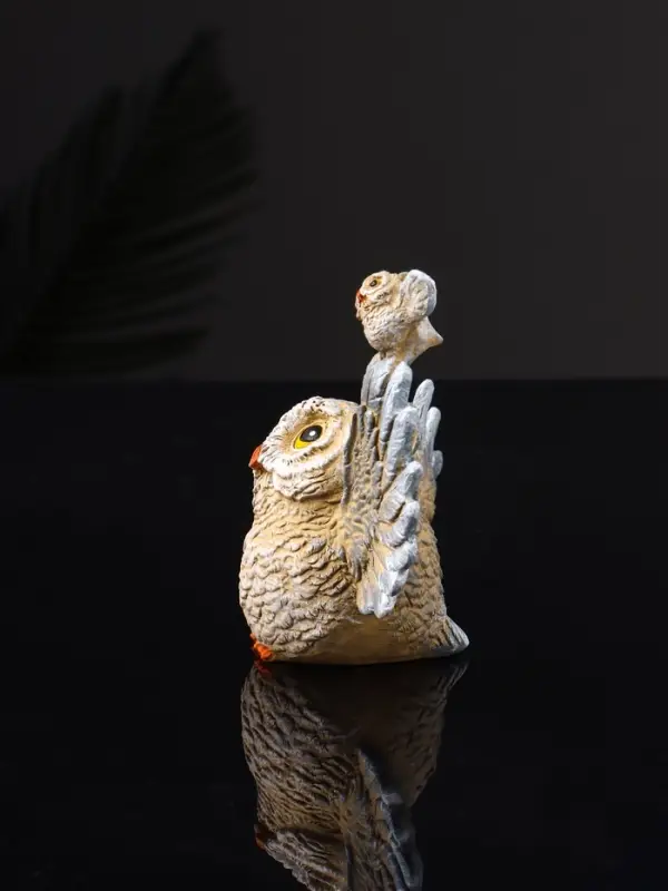 Фигурка полистоун &laquo;Сова с совенком на крыле&raquo;, 9.3&times;13.5&times;5.2 см