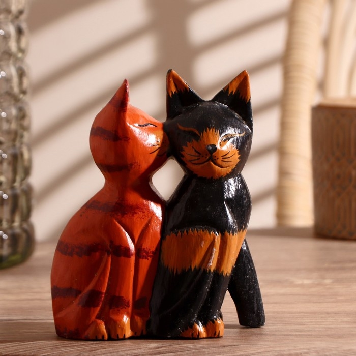 Интерьерный сувенир Интерьерный сувенир "Пара милых кошек" 15 см