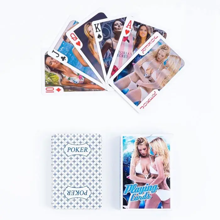 Карты игральные «Красотки», колода 54 шт., 8.5×5.5 см Карты игральные «Красотки», колода 54 шт., 8.5×5.5 см