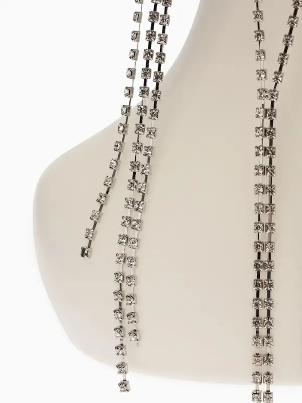 Украшение для волос  Украшение для волос "Паутина" 44см, цвет белый в серебре