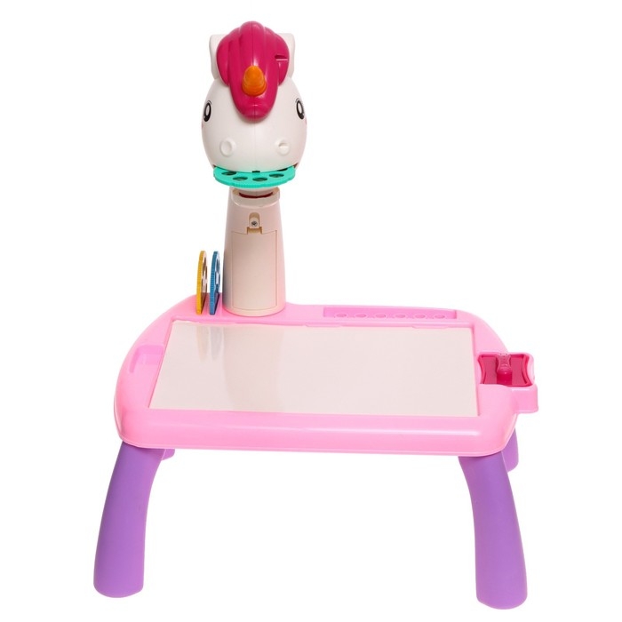 Проектор-столик «Единорог», свет, звук, цвет розовый Проектор-столик «Единорог», свет, звук, цвет розовый