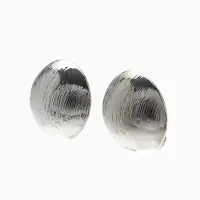 Серьги клипсы для ушей QF &laquo;Тренд. Объёмный круг&raquo;, цвет серебро