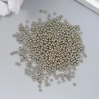 Бисер стекло 11/0 "Металлик. Светлая бронза" 10 гр