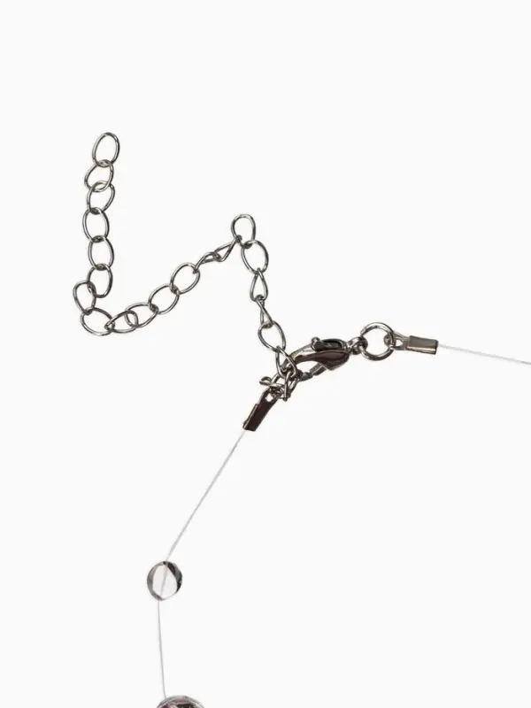 Браслет на леске Браслет на леске "Капля росы", цвет былй в серебре