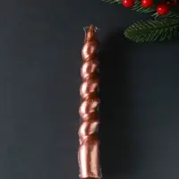 Свеча витая "LUXURY" 25*180 мм, лакированная, капучино Свеча витая "LUXURY" 25*180 мм, лакированная, капучино