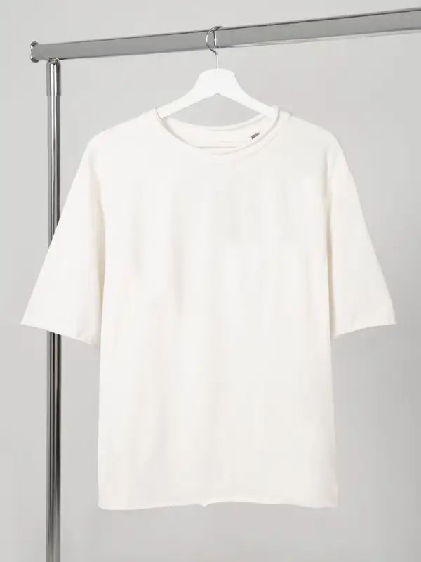 Футболка оверсайз Vozduh 2.0, кремовая, размер XS/S Футболка оверсайз Vozduh 2.0, кремовая, размер XS/S